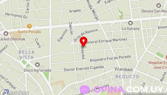 mapa de El Tranvia Tienda de artículos para el hogar en Montevideo