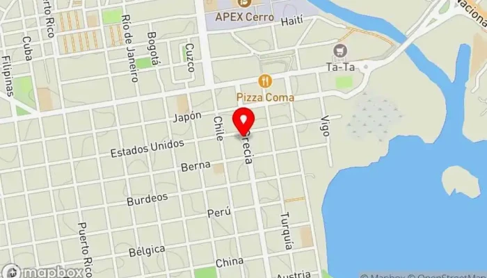 mapa de El Urraca Restaurante de comida rápida en Montevideo