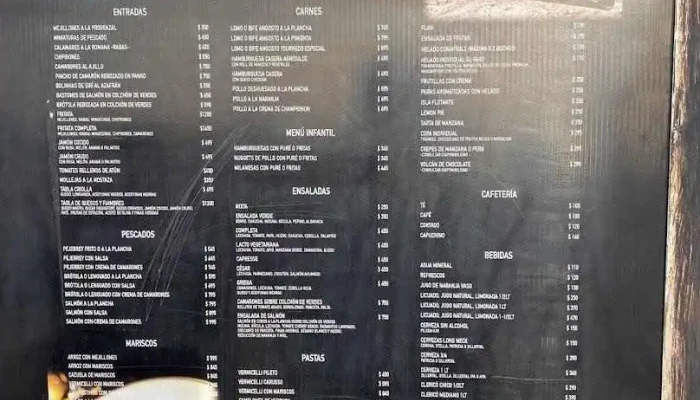 El Viejo Drakar:  Menu - Restaurante uruguayo