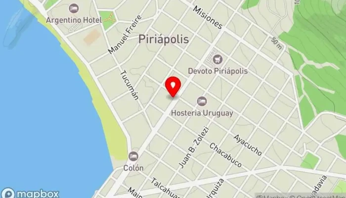 mapa de Electro Piriápolis Comercio en Piriápolis