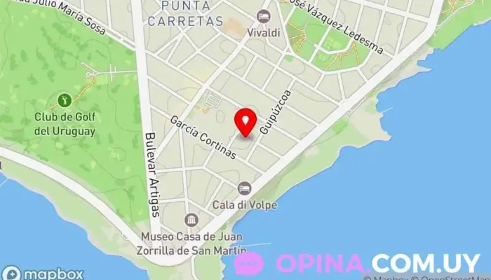 mapa de Elenca Inmobiliaria Agencia inmobiliaria en Montevideo