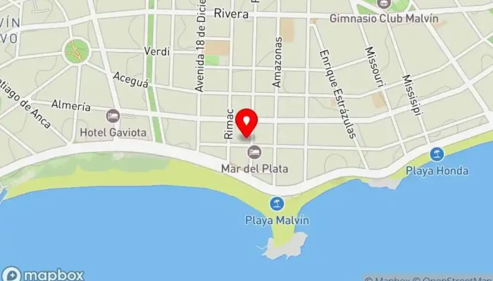 mapa de Empanadas La Barca Restaurante, Restaurante de comida rápida en Montevideo