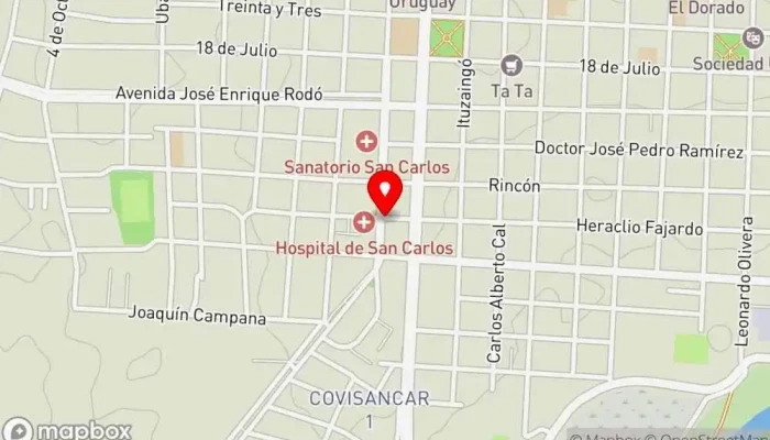 mapa de Emporio del Pan Panadería en San Carlos