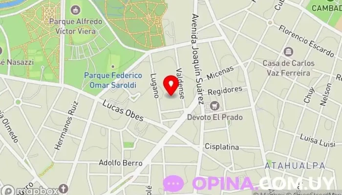 mapa de EncuaderLu Papelería en Montevideo