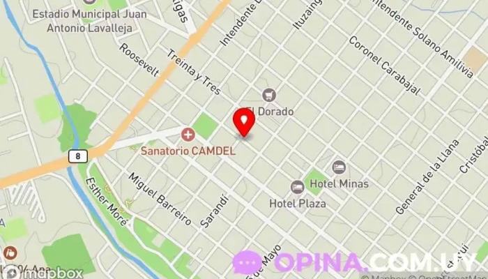 mapa de Enfermería Lavalleja Escuela técnica en Minas