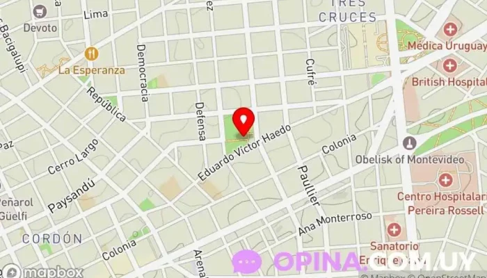 mapa de Enfocando Libros Librería en Montevideo