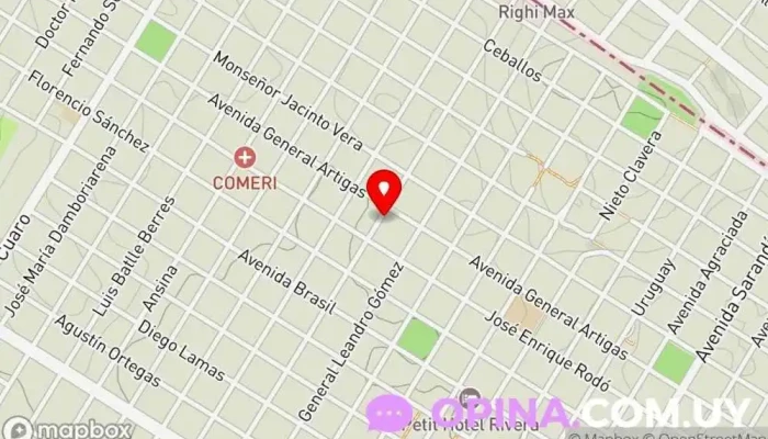 mapa de England Institute Academia de inglés en Rivera