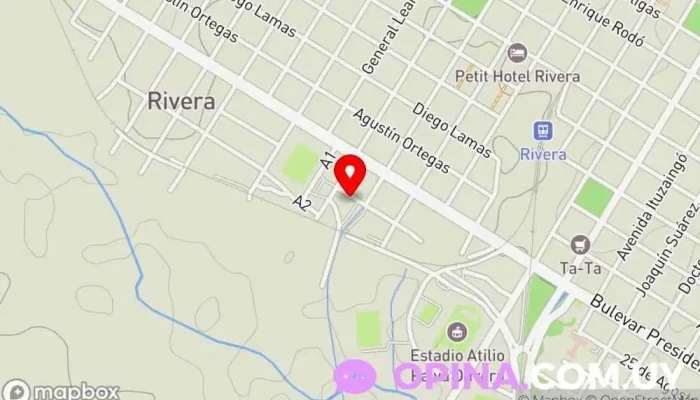 mapa de English Academy Uruguay Academia de inglés en Rivera