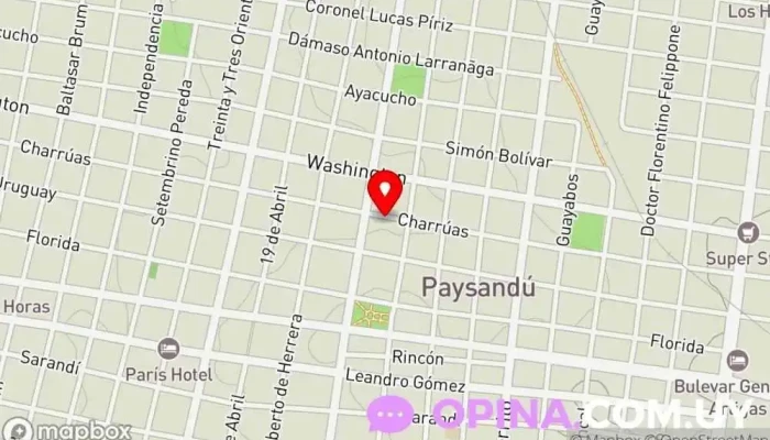 mapa de English with Gaby - Clases de Inglés Academia de inglés, Institución educativa en Paysandú