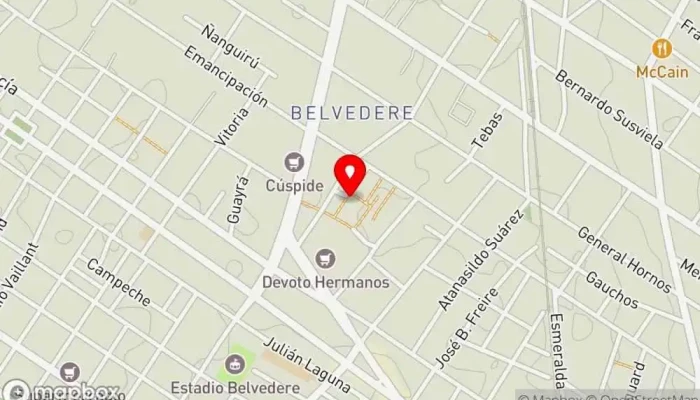 mapa de Enrico Bar en Montevideo