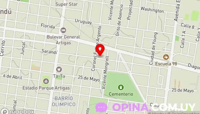 mapa de eRSe Servicios Especializados  en Paysandú