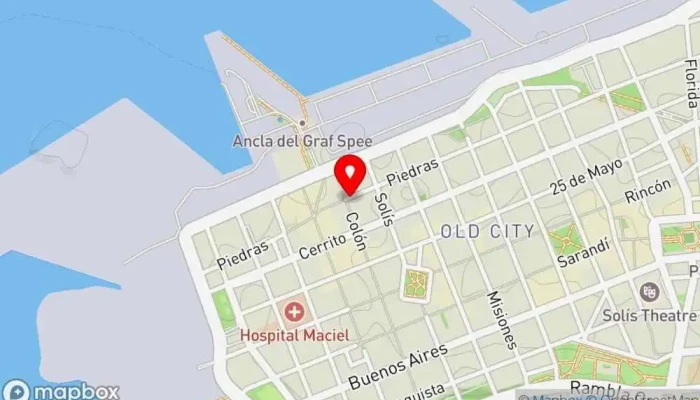 mapa de Es Mercat Marisquería, Restaurante de fusión, Restaurante en Montevideo