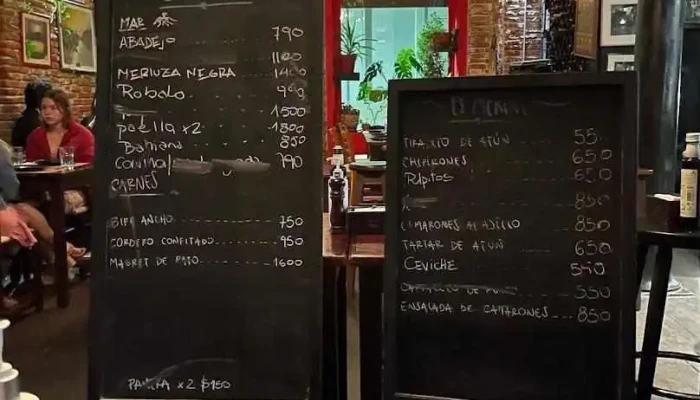 Es Mercat:  Menu - Marisquería