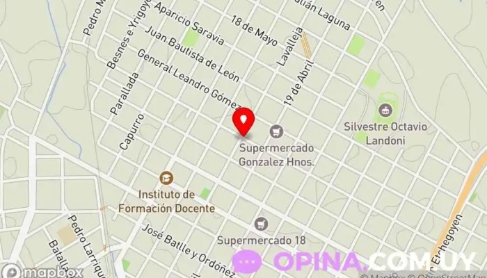 mapa de Escritorio Luis Eduardo Burgues  en Durazno