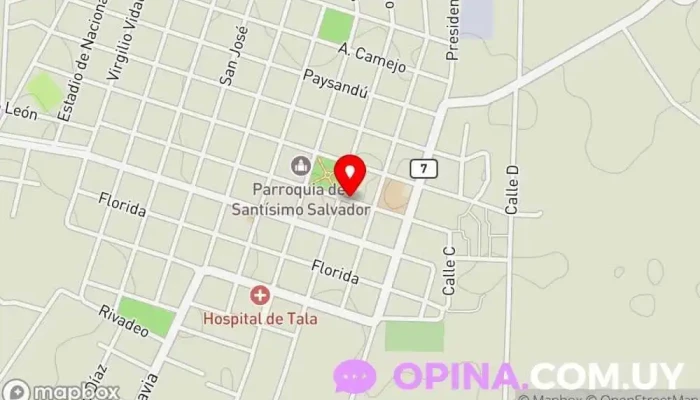 mapa de Escritorio Maldonado Consultor inmobiliario en Tala