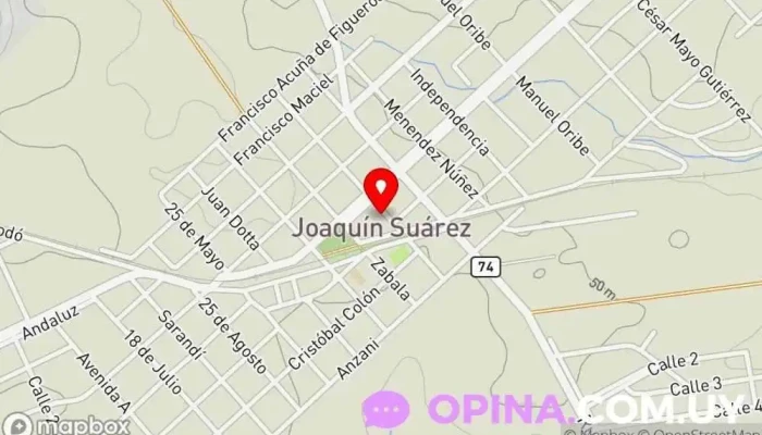 mapa de Escuela 124 Escuela en Joaquín Suárez