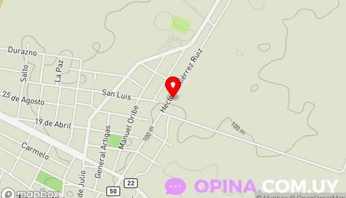 mapa de Escuela 125 Escuela en Tarariras