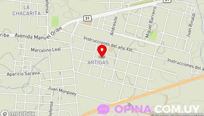 mapa de Escuela 135 Escuela en Salto