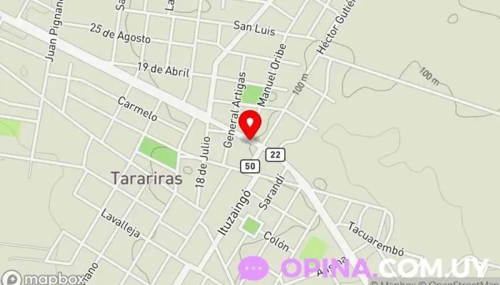 mapa de Escuela 138 Escuela en Tarariras