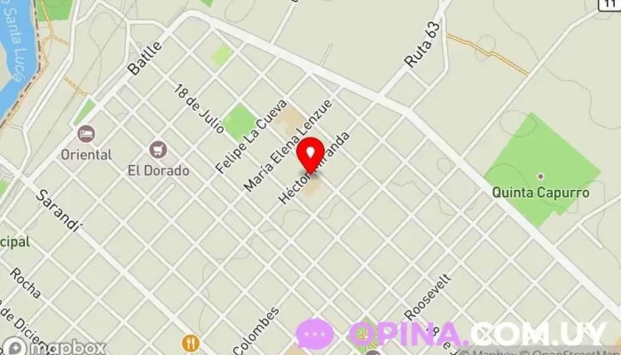 mapa de Escuela 140, Dr. Mateo Legnani Escuela en Santa Lucía