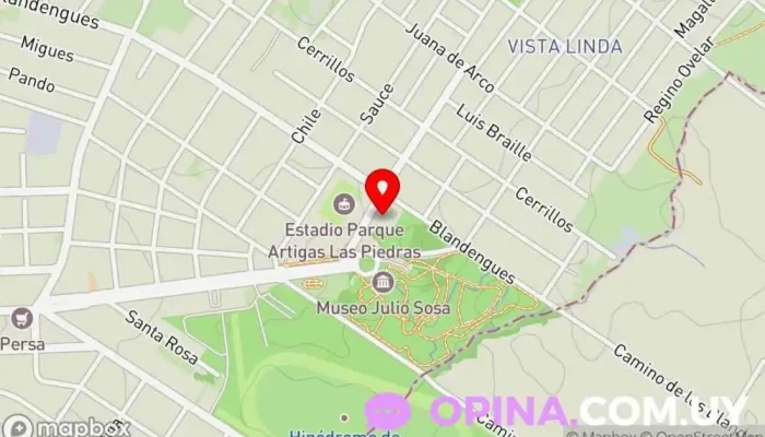 mapa de Escuela 149 Ansina Escuela en Las Piedras