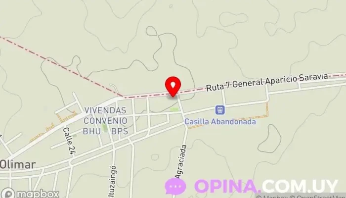 mapa de escuela 19 Escuela en Santa Clara De Olimar