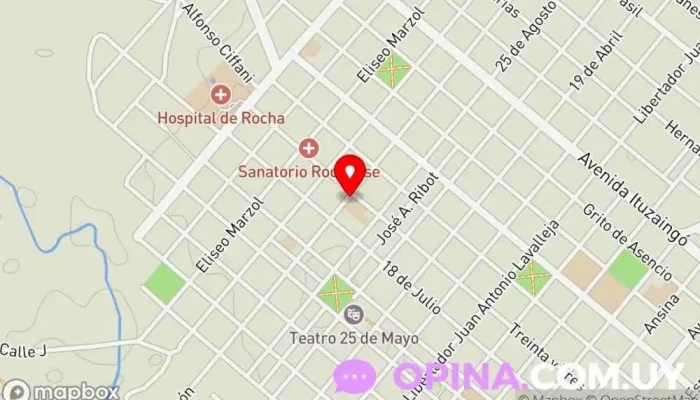 mapa de escuela 2 jose pedro varela Escuela en Rocha