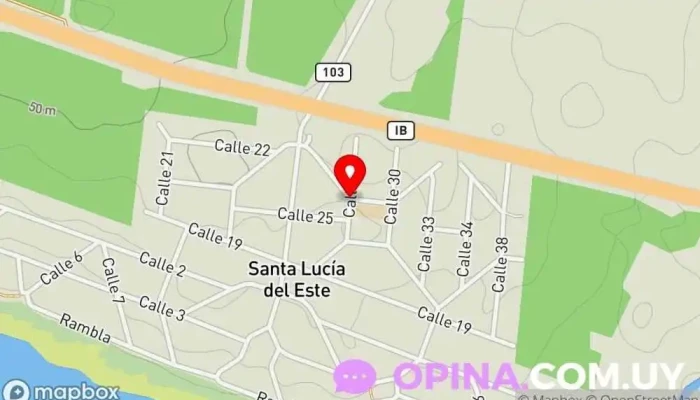 mapa de Escuela 200 Escuela en Santa Lucía del Este