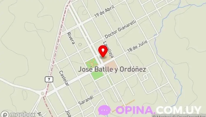 mapa de ESCUELA 4 Escuela en José Batlle y Ordóñez