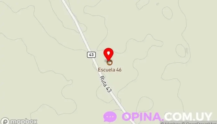 mapa de Escuela 46 Cerro Convento Escuela en Blanquillo