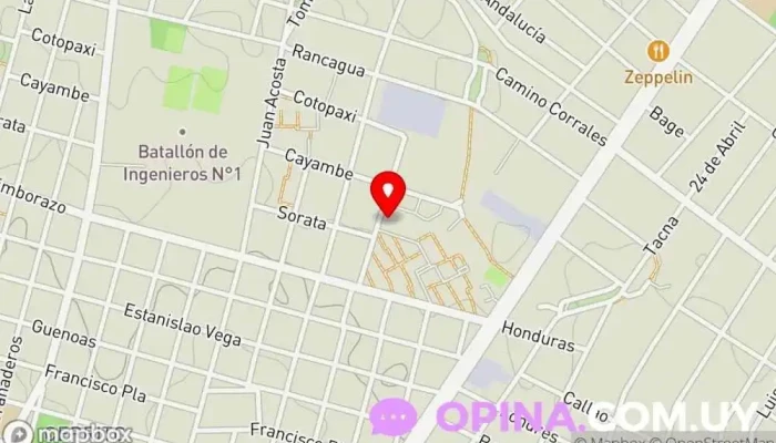 mapa de Escuela 56 Colegio público en Montevideo