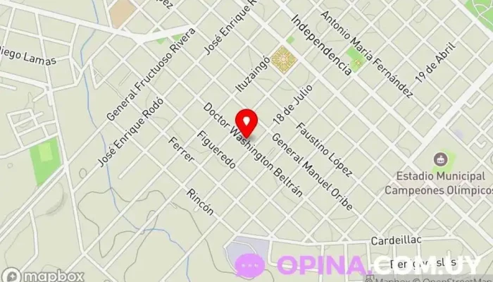 mapa de Escuela 76, Juan Zorrilla de San Martín Escuela en Florida