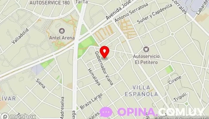 mapa de Escuela 89 Ibiray Escuela en Montevideo