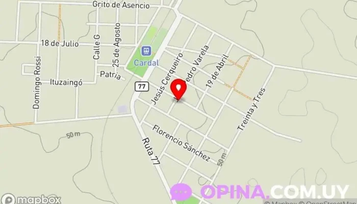 mapa de Escuela Cardal. Escuela en Cardal