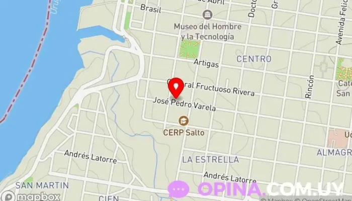 mapa de Escuela Catalina Harriague de Castaños Escuela en Salto