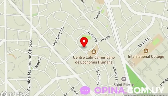 mapa de Escuela De Ballet del SODRE en Maldonado Escuela de ballet en Punta del Este