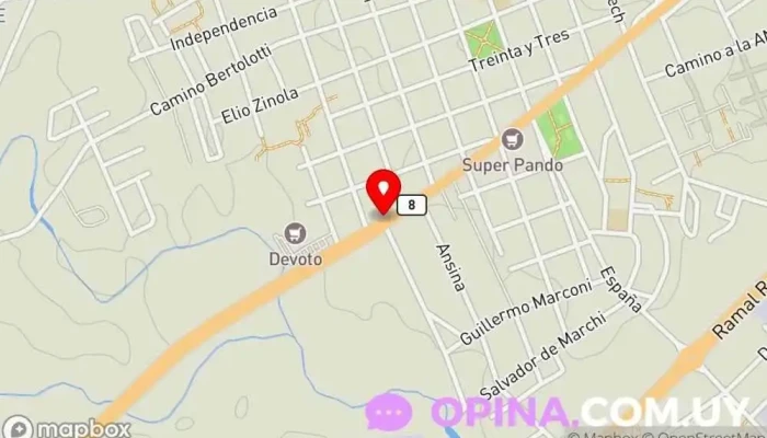 mapa de Escuela de cocina leticia ibarra Escuela en Pando