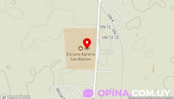 mapa de Escuela de Lechería, UTU Escuela en San Ramón