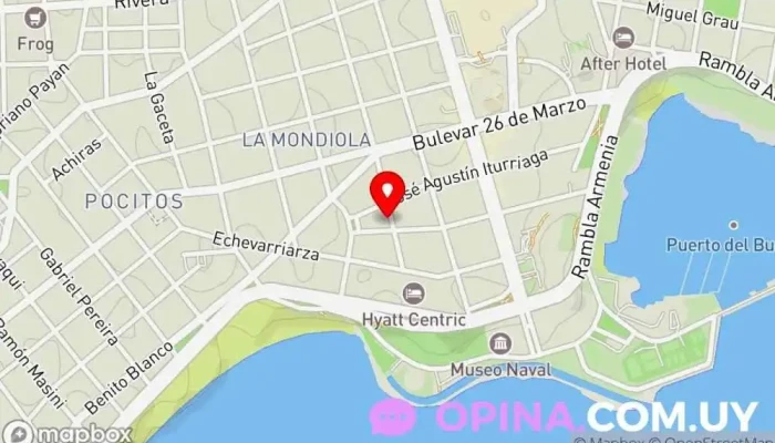 mapa de Escuela de Música Feel Yamaha Escuela en Montevideo