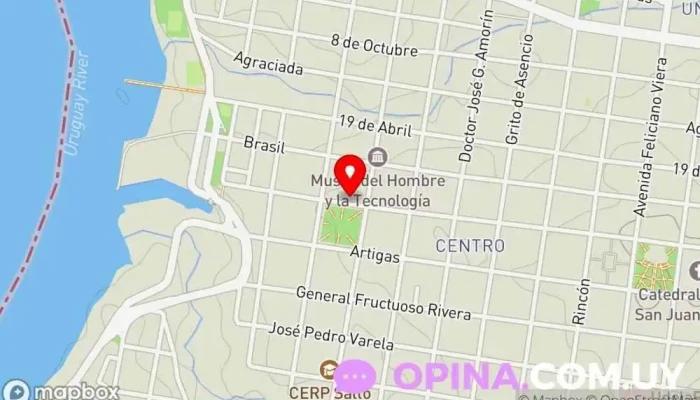 mapa de Escuela de Música MP Escuela de música en Salto