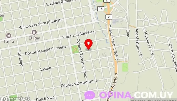 mapa de Escuela De Policia Escuela en Mercedes