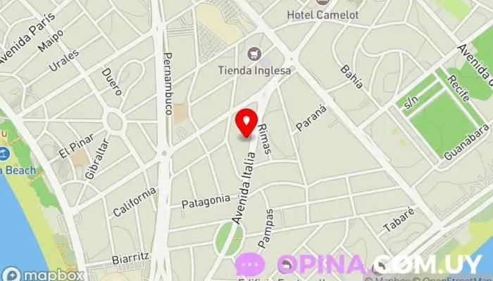 mapa de Escuela de Sommeliers Punta del Este Escuela en Punta del Este