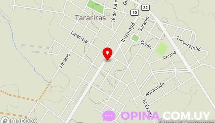 mapa de Escuela del Hogar 