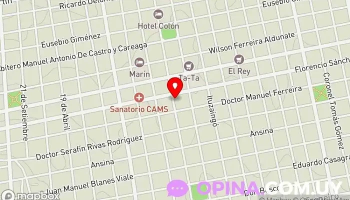 mapa de Escuela del hogar Centro educativo en Mercedes