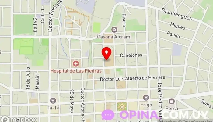 mapa de Escuela Experimental de Las Piedras Escuela en Las Piedras