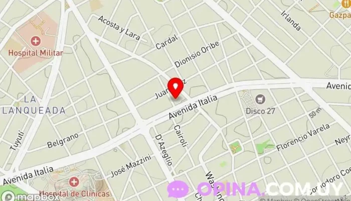 mapa de Escuela Joaquín Mestre Nº13 Escuela en Montevideo