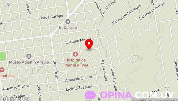 mapa de escuela Ma-Pa Escuela en Treinta y Tres