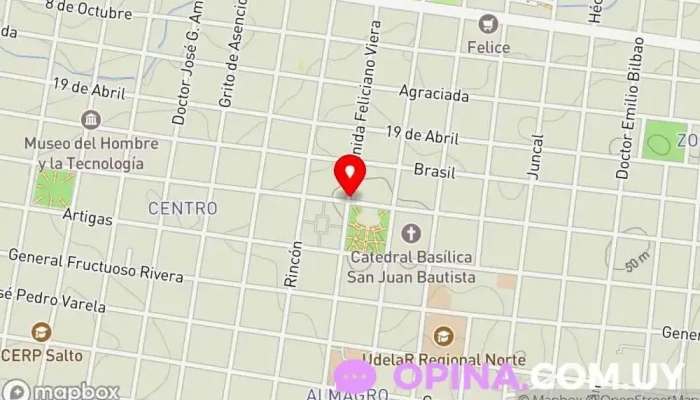 mapa de Escuela Escuela primaria en Salto