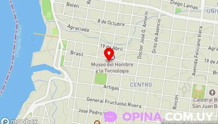 mapa de Escuela Municipal de Música, Banda y Orquesta Escuela en Salto