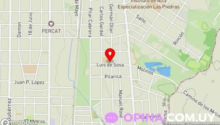 mapa de Escuela N 181 Razzetti Escuela primaria en Las Piedras